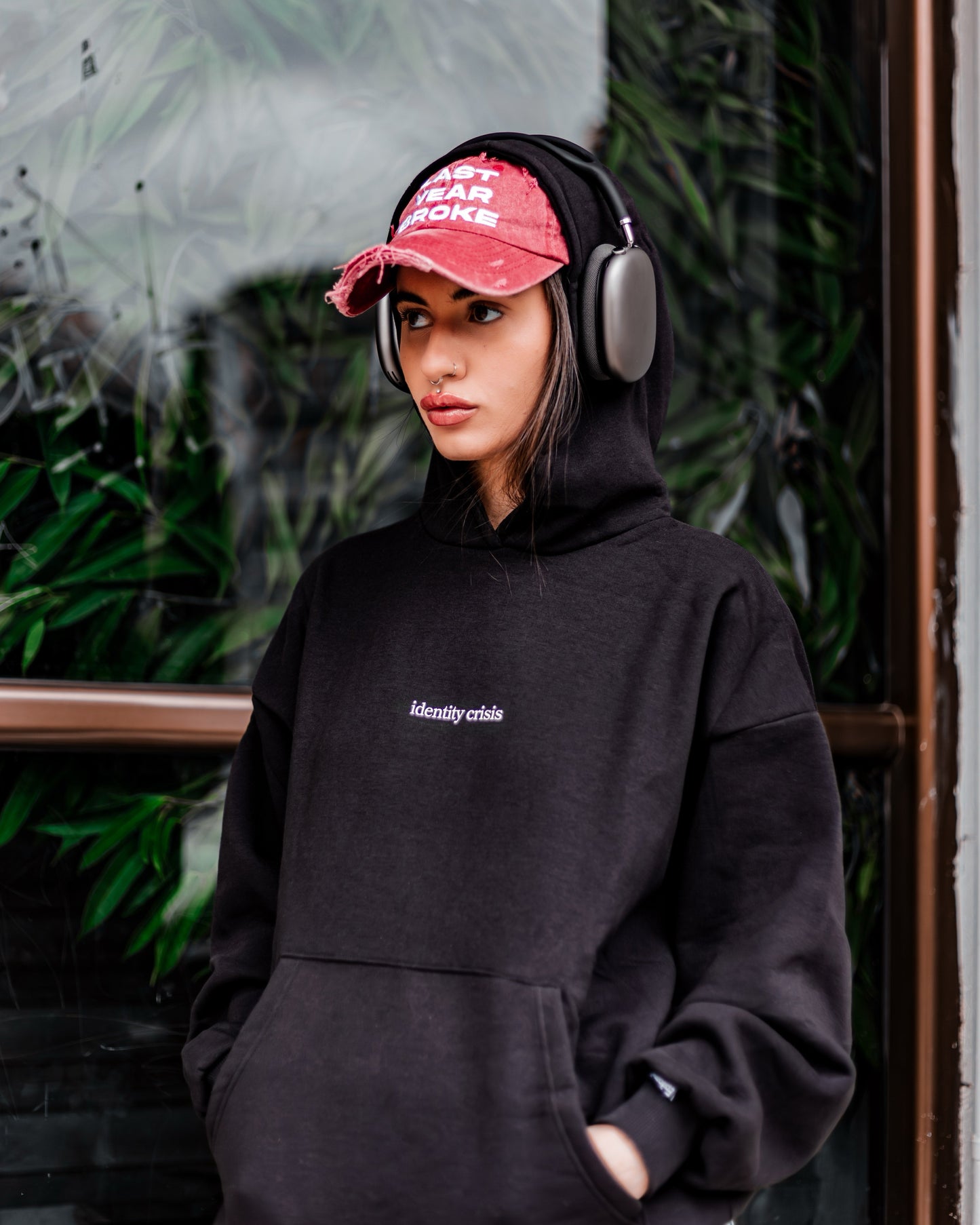 "Last Year Broke" Distressed Cap