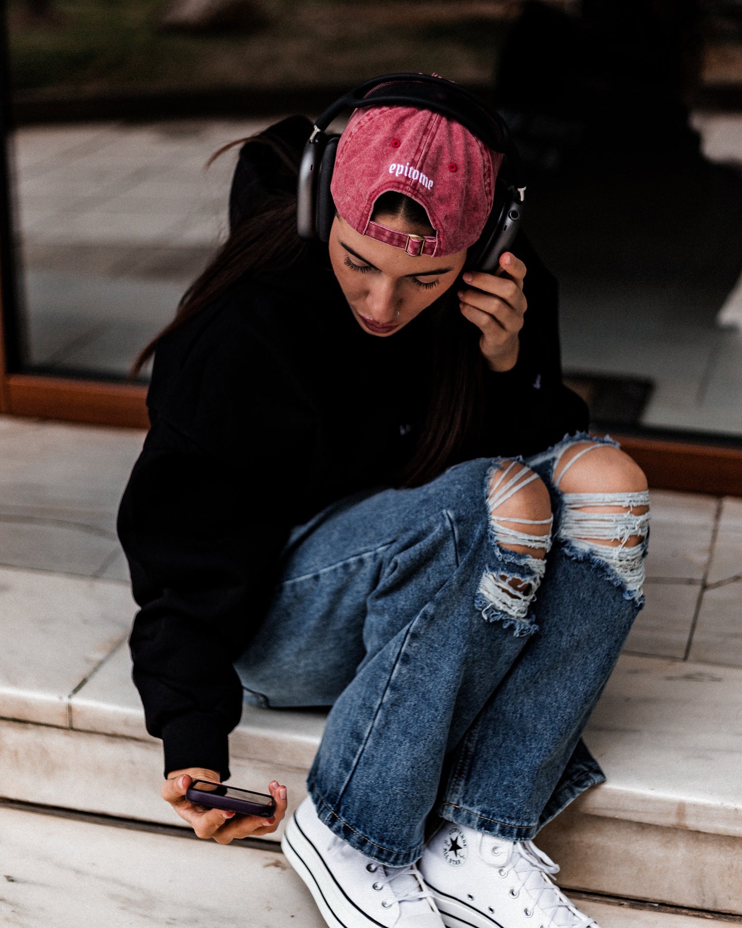 "Last Year Broke" Distressed Cap