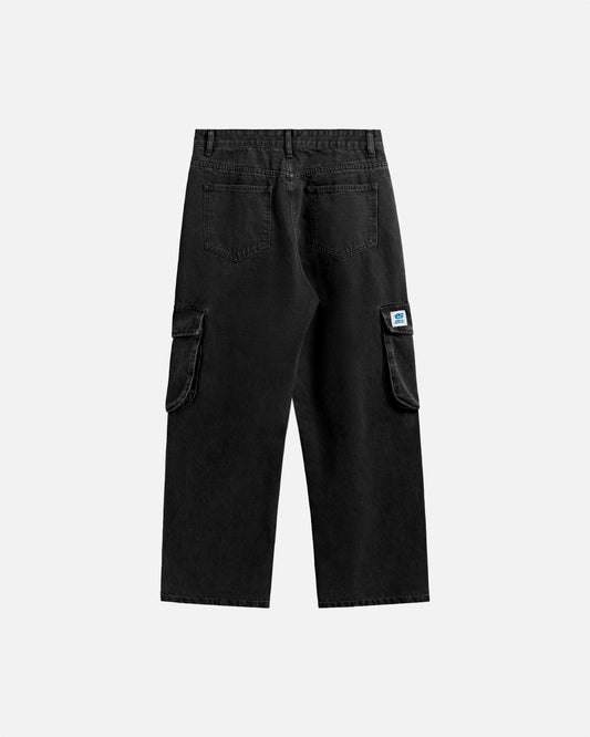 Denim Baggy Cargo Pants